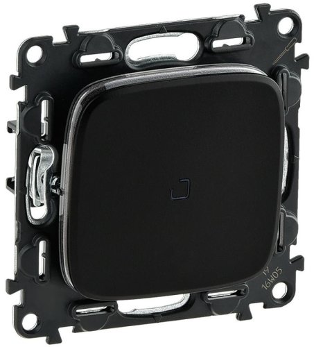 Переключатель с подсветкой без рамки Legrand Valena Allure 1-кл. проходной антрацит фото Переключатель с подсветкой без рамки Legrand Valena Allure 1-кл. проходной антрацит картинка